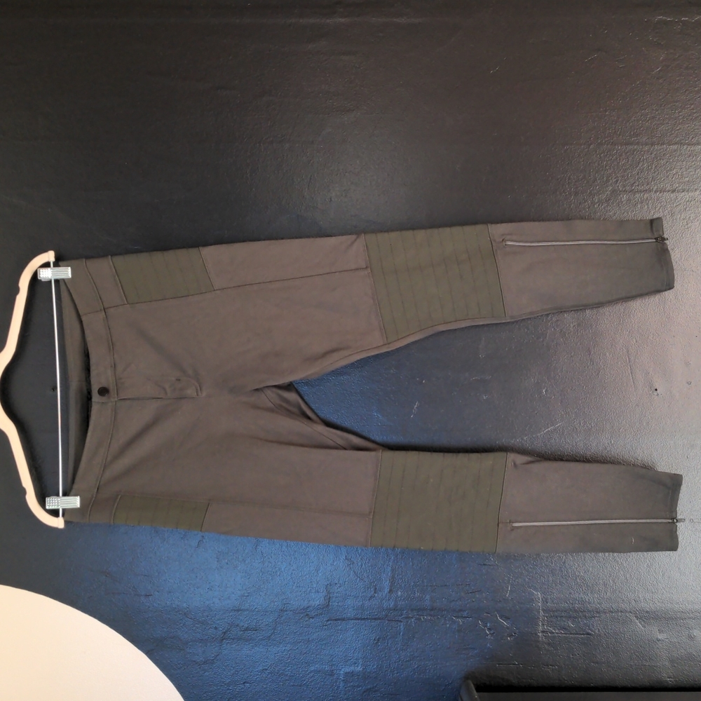Olive Green Moto Pants